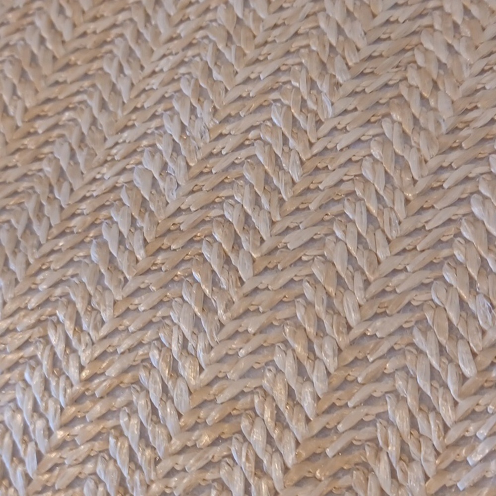 NWOT Donna Karan Cashmere Mist Straw Bamboo Handles Handbag - Picture 4 of 5